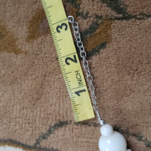 Seed Bead Necklace, Twisted Braided Strand, White Color Beaded Jewelry, Vintage - Picture 12 of 12